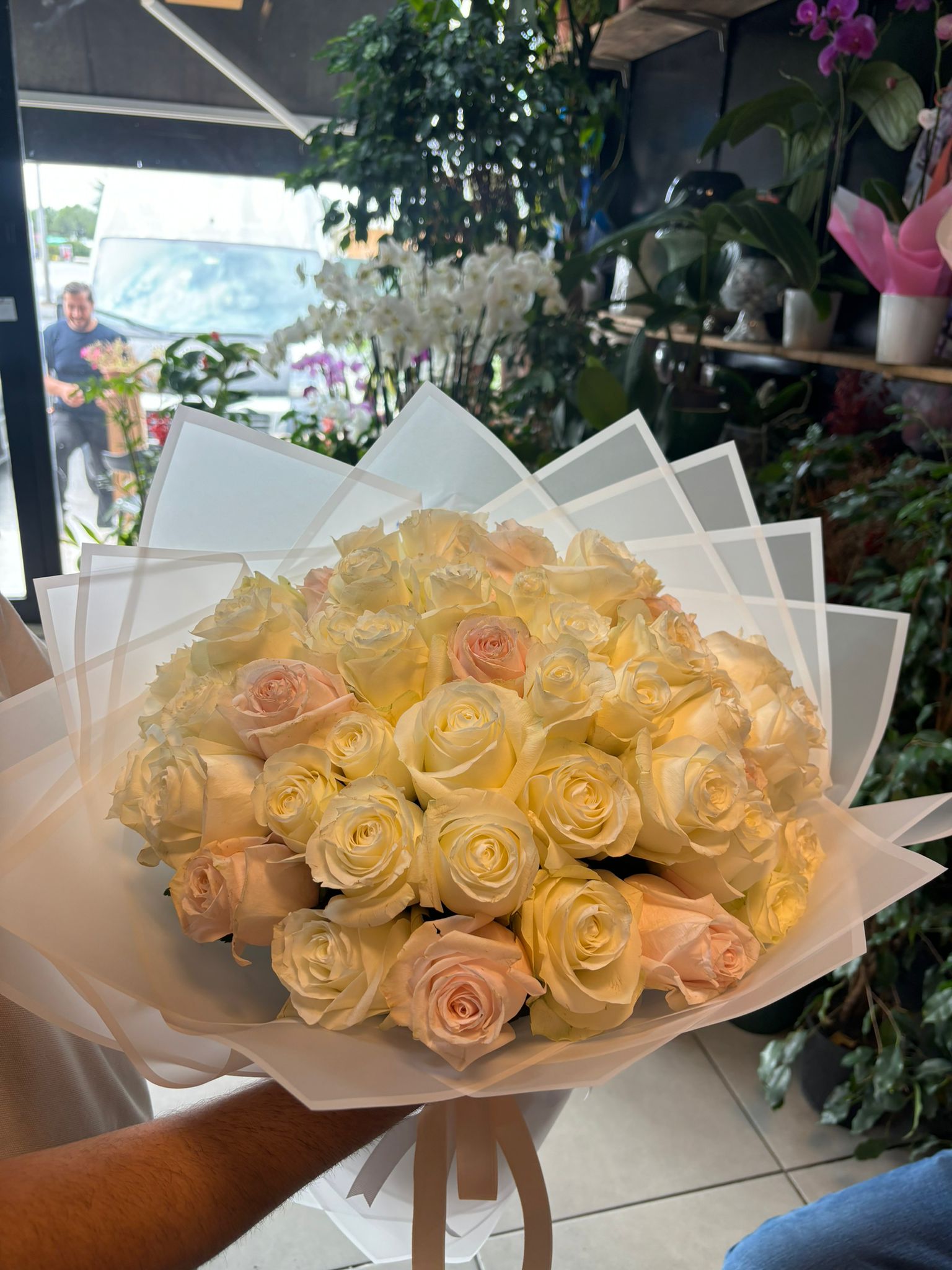 Toz Pembe Gül Buketi 